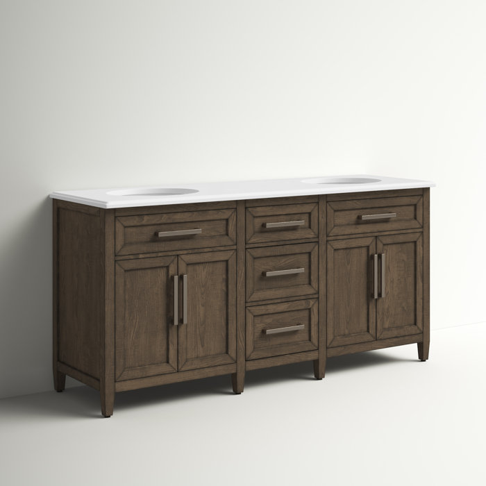 Sand & Stable Dash 71" Double Bathroom Vanity Set & Reviews Wayfair